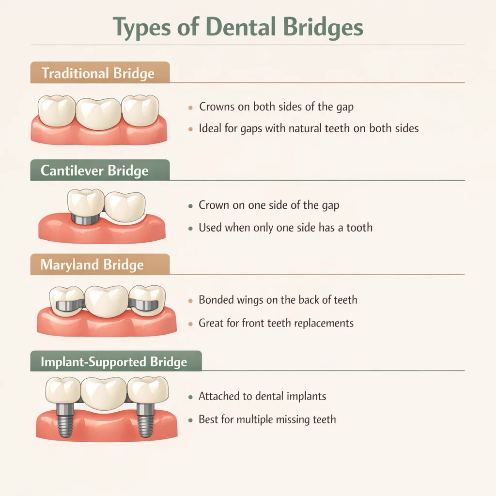 types of dental bridges